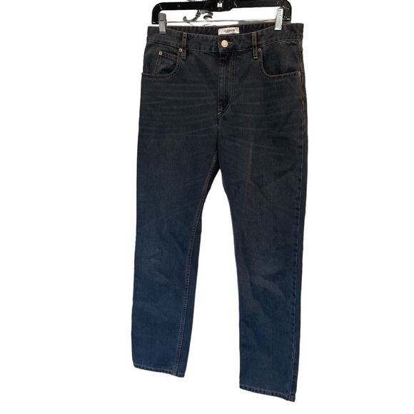 Isabel Marant jeans gray whiskering size 38 US 6‎ - Picture 1 of 8